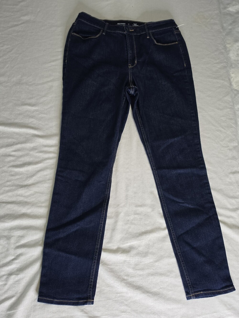 Old Navy High Rise Wow Super Skinny Jeans Women's 12 Blue Stretch Denim NWOT